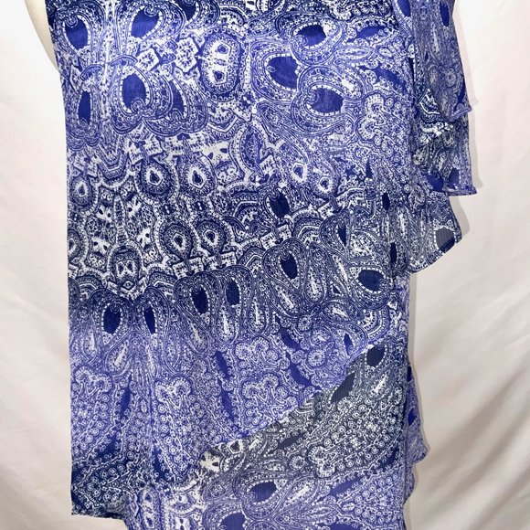 New Anthropologie HD In Paris Layered Chiffon Sleeveless Top Lightweight Tunic - Picture 6 of 10